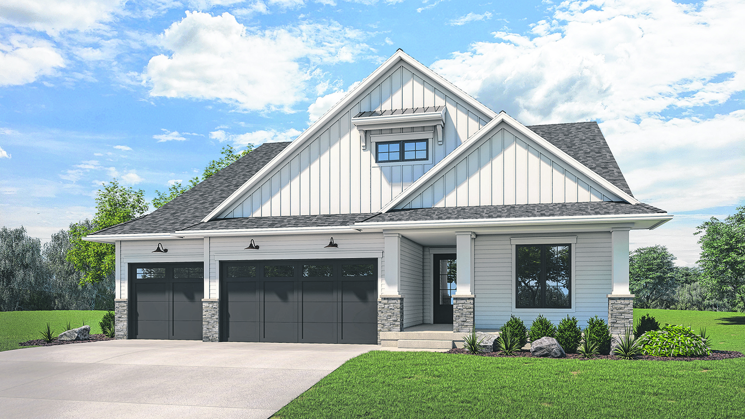 Hodge construction 926 long dr rendering